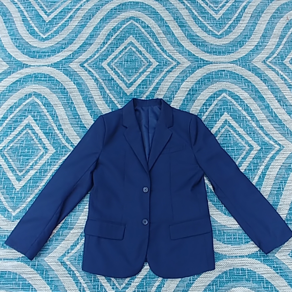 Boys Dress Blazer Size 12 Navy Blue